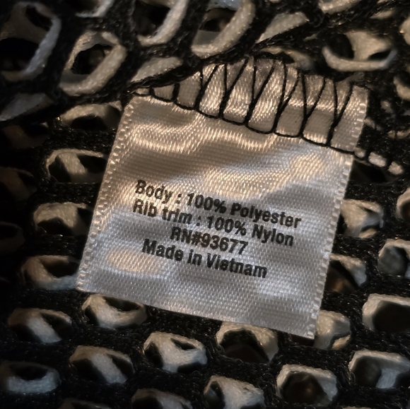 a.n.a 1X Mesh Bomber Jacket Black White Plus Size Streetwear Layer - Picture 8 of 8